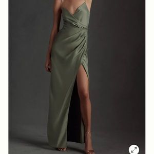 BHLDN Freya Satin Charmeuse Dress
